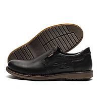 Чоловічі коричневі класичні туфлі Kristan, чоловічі шкіряні туфлі без шнурків, туфлі / мокасини для чоловіків