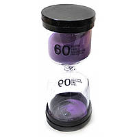 Годинник пісочний None на 60 хвилин 13х5.5х5.5 см Фіолетовий пісок (DN32073C) SC, код: 1389298