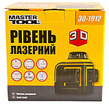 Рівень лазерний MASTERTOOL 10 м ±0,2 мм 3 гол H V H+V H360° 2*V360° ±3°RED 635 мм (30-1912) SC, код: 8202299, фото 2