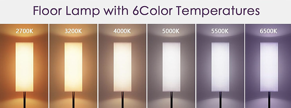 Підлогова RGB LED лампа на пульті керування, Торшер з RGB підсвічуванням кімнати 170 см, фото 6