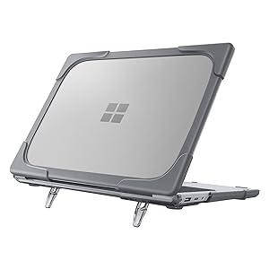 Чохол MOSISO Heavy Duty Plastic Hard Shell Cover Gray для Microsoft Surface Laptop 3 | 4 | 5 15"