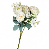 Букет "Білі троянди" 46 см