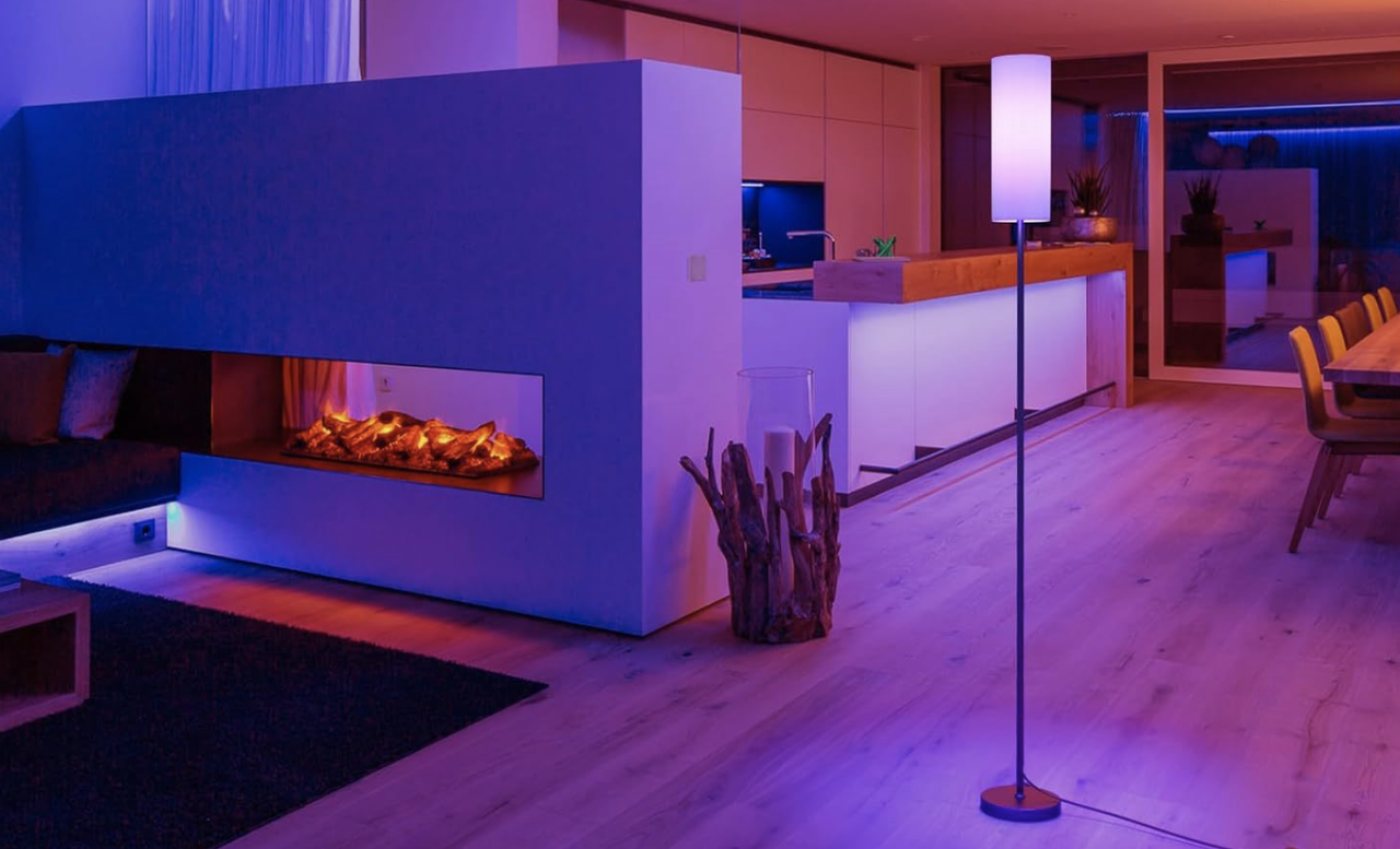Підлогова RGB LED лампа на пульті керування, Торшер з RGB підсвічуванням кімнати 170 см