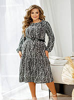 Женское платье для делового и повседневного образа Sofia 217 Черный 50-52 IN, код: 8344347