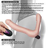 Перезаряджуваний подвійний страпон Lovetoy Rechargeable IJOY Strapless Strap on SC, код: 7724081, фото 6