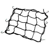 Багажная сетка для мотоцикла с застежками крючками / Сетка паук для мото шлема на шлем для мотоцикла