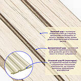 Рейка декоративна PS 2900х120х12мм Білий дуб SW-00001741, фото 2