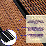 Рейка декоративна PS 2900х120х12мм Теплий каштан SW-00001753, фото 8