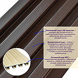 Рейка декоративна WPC стінова 3000х160х23мм Горіх SW-00001535, фото 2