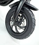 Електросамокат KUGOO С1+ Plus 36V 500W 16Ah чорний з сидінням та посиленим кошиком, фото 5