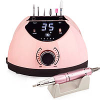 Фрезер для маникюра 65W, 35000об/м, BUCOS Nail Drill X4 PRO, Smooth Pink / Аппарат для маникюра