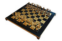 Шахматы MANOPOULOS Геркулес в деревянном футляре 4.8 кг 36х36 см (S5BLU) FS, код: 1615600