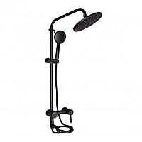 Душова система для кабіни Lidz Aria 1030 на три споживача (з виливом) (k35) LDARI1030BLA43373 Black