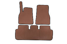 Килимки EVA S Plaid для Tesla Model S Коричневий Етилвінілацетат