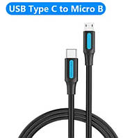 Кабель 0,5м Vention Type-C to microUSB