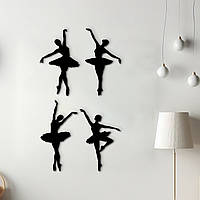 Декор для комнаты, современная картина на стену "Элегантные Балерины", минималистичный стиль 25x43 см