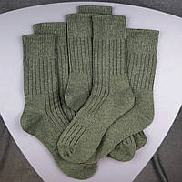 Шкарпетки 6 пар трекінгові чоловічі бавовна Олива розмір 39-42