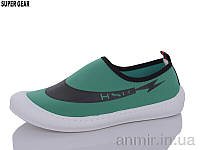 Слипоны взрослые мужские летние 23 green (39-44) "Super Gear" купить оптом на 7км