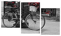 Модульная картина Декор Карпаты 100х53 см Велосипед (M3-G 159) IN, код: 184252