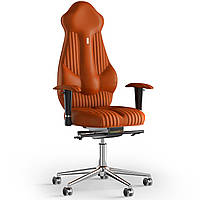 Кресло KULIK SYSTEM IMPERIAL Экокожа с подголовником со строчкой Оранжевый (7-901-WS-MC-0210) ET, код: 1685925