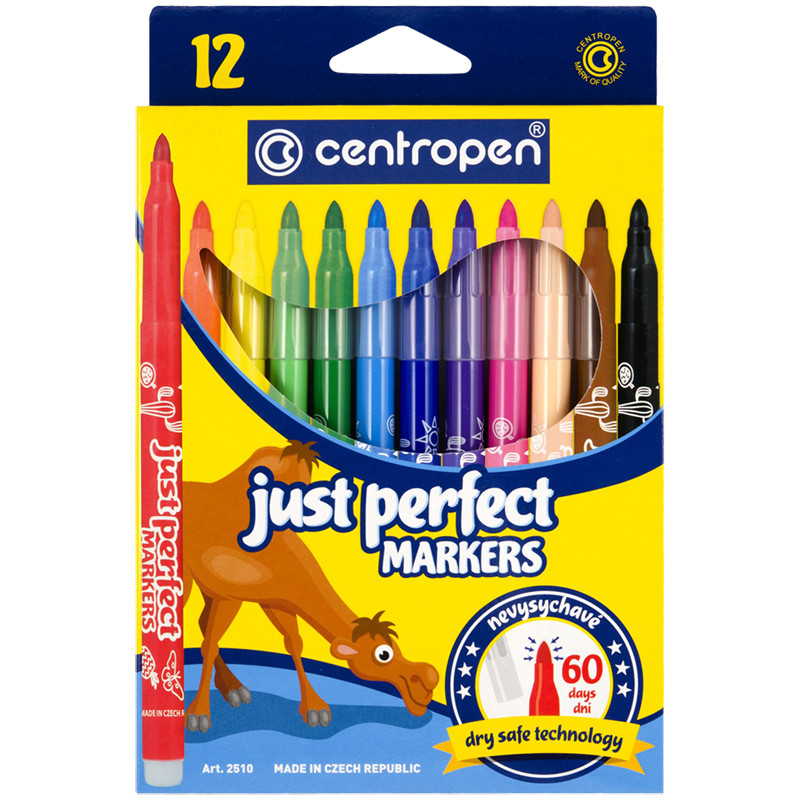 Фломастери Centropen Perfect, набір 12 шт.2510/12