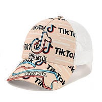 Детская кепка "Tik Tok" с белой сеткой
