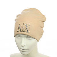 Молодіжна шапка з трендовим патчем "АХ"