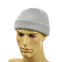 Шапка міні-біні в стилі "Монатік" світло-сірий