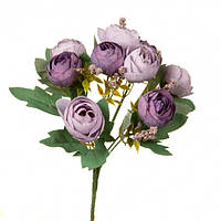 Букет троянди, фіолетовий  30 см
