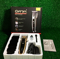 Машинка для стрижки волос и бороды на аккумуляторе Gemei GM 6067, Электрическая машинка для стрижки, TOL