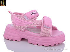 Дитяче літнє взуття гуртом. Дитячі босоніжки 2024 бренда LiLin Shoes для дівчаток (рр. з 32 по 37)