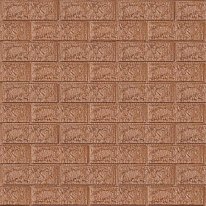 3D панель самоклеюча 700х770х5мм цегла Коричневий (020-5) SW-00000237