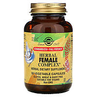 Травяной Комплекс для Женщин, Herbal Female Complex, Solgar, 50 вегетарианских капсул