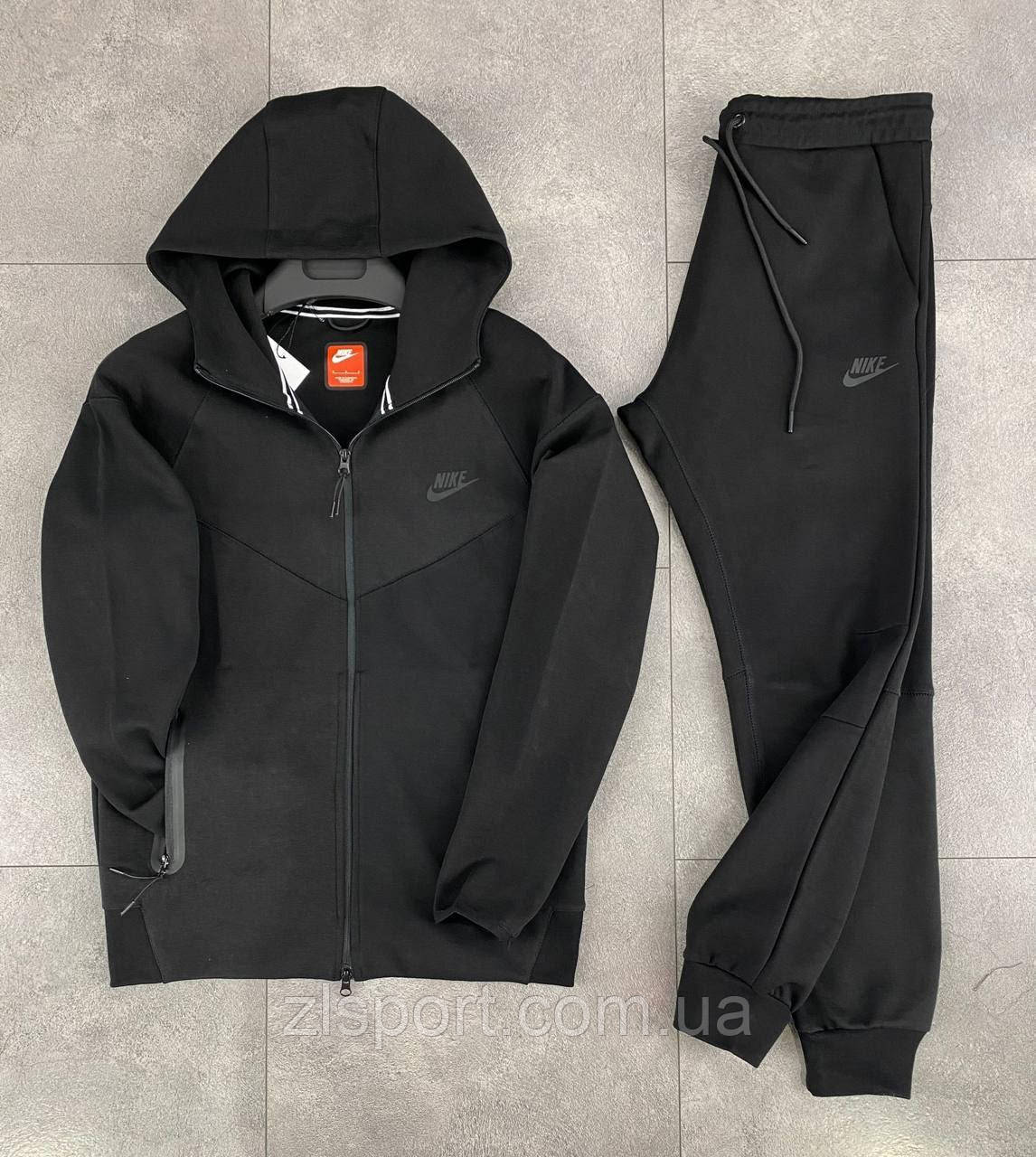 Чоловічий трикотажний спортивний костюм Nike TF з капюшоном (Туреччина)