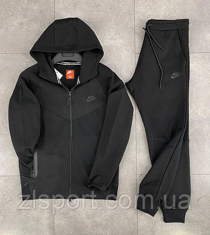 Чоловічий трикотажний спортивний костюм Nike TF з капюшоном (Туреччина), фото 1