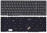 Клавиатура для ноутбука Lenovo IdeaPad 320-15ABR серая без рамки прямой Enter ET, код: 7889150