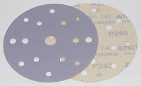 Круг шлифовальный керамический 150 мм 15 отверстий Smirdex