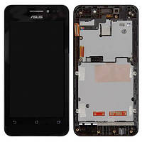 Дисплей с сенсорным экраном (модуль) Asus ZenFone 4, черный с рамкой