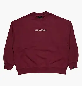 AllOriginal com ua Світшот Air Jordan Wordmark Fleece Crew Bordo DV6469-645 РОЗМІРИ ЗАПИТУЙТЕ