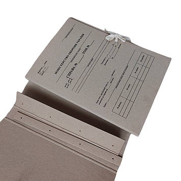 Папка для архіва Міністерства оборони 320*230мм титулка на зав'яз., кор.20мм + планка для підшивання документів