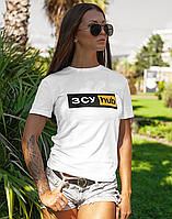 Женская футболка Mishe С украинской символикой 56 Белый (200079) IN, код: 7951874