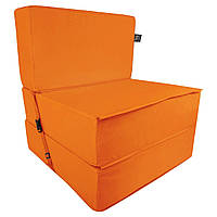 Бескаркасное кресло раскладушка Tia-Sport Поролон 210х80 см (sm-0920-20) оранжевый TT, код: 6537717