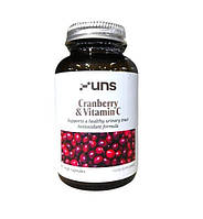 Витамины UNS Vitamins Cranberry Vitamin C 60 veg caps (1086-2022-10-2717) ET, код: 8380617