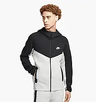 Urbanshop com ua Толстовка Nike Sportswear Tech Fleece Windrunner Full-Zip Hoodie Black/White FB7921-064