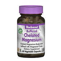 Микроэлемент Магний Bluebonnet Nutrition Albion Buffered Chelated Magnesium 200 mg 60 Caps ET, код: 7517474