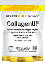 Комплекс для кожи, волос, ногтей California Gold Nutrition CollagenUP, Marine Hydrolyzed Coll ET, код: 7517574