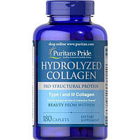 Комплекс для кожи, волос, ногтей Puritan's Pride Hydrolyzed Collagen 1000 mg 180 Caplets ET, код: 7518849