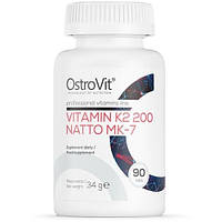 Витамин K для спорта OstroVit Vitamin K2 200 Natto MK-7 90 Tabs ET, код: 7614625