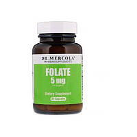 Фолиевая кислота Dr. Mercola Folate 5 mg 30 Caps ET, код: 7737369