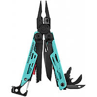 Мультитул LEATHERMAN SIGNAL AQUA, синтетический чехол, картонна коробка (832733) FS, код: 6619328